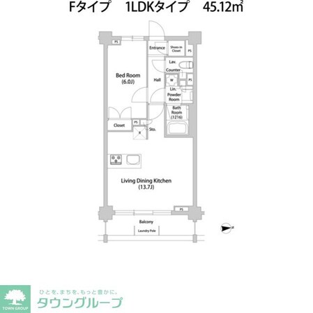TELLUS八幡山の物件間取画像